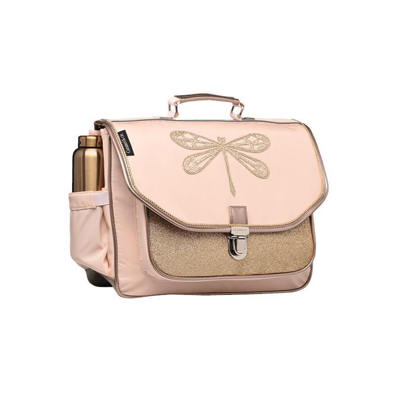 Pink Dragonfly Medium School Bag by Caramel & Cie