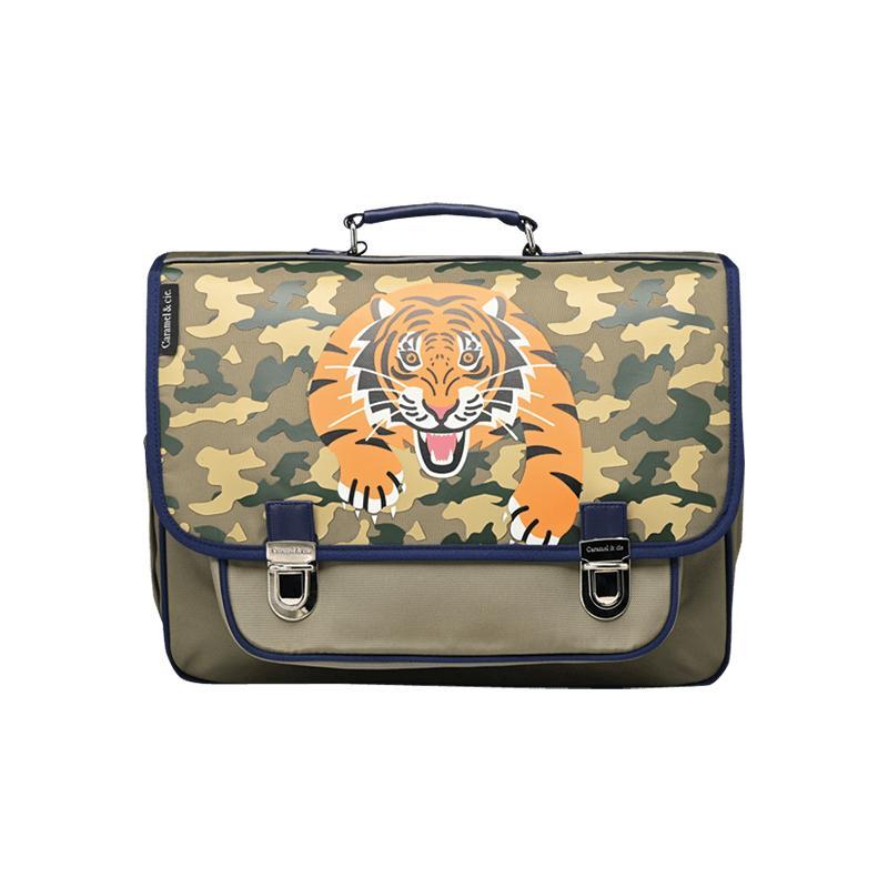 Large School Bag - The Tiger King by Caramel & Cie