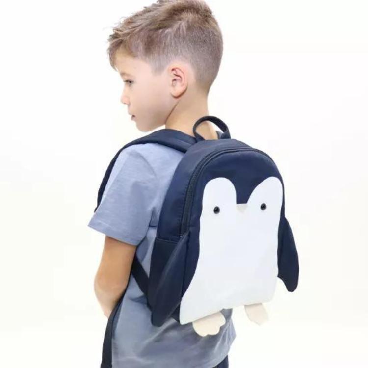 Children's backpack - Navy penguin - Yuko B.