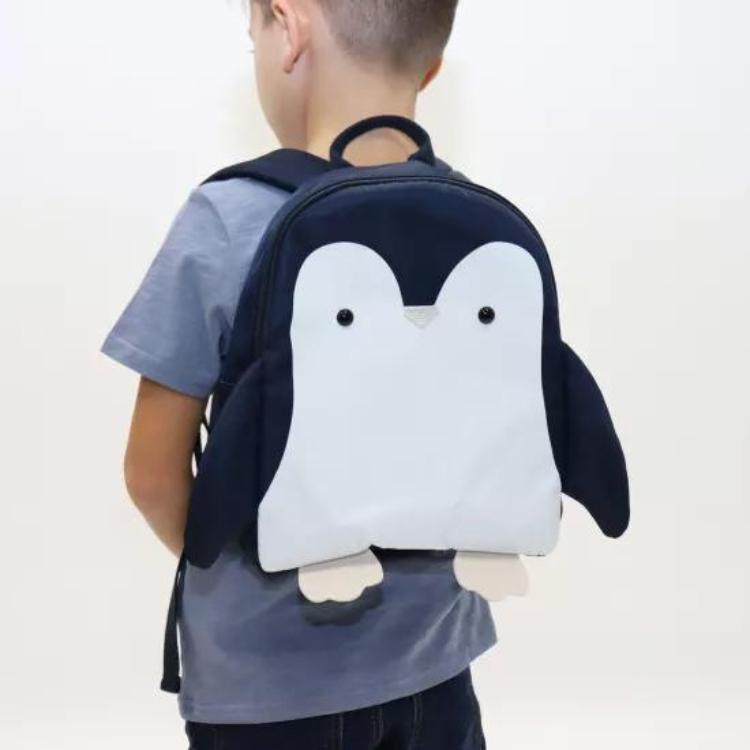 Children's backpack - Navy penguin - Yuko B.