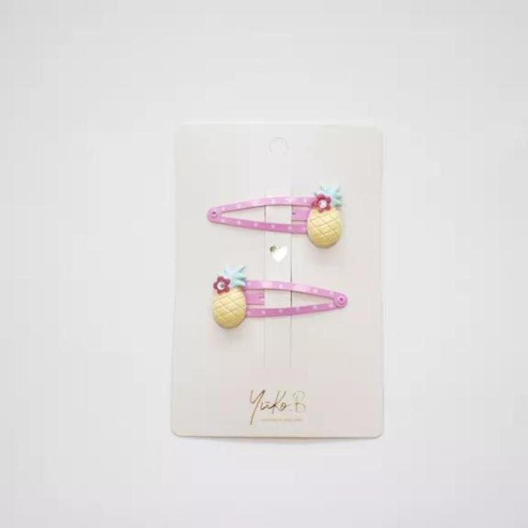 Hair clips - Pineapples - Yuko B.