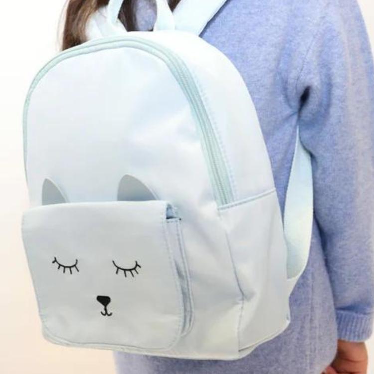 Children's backpack - Blue Mina cat - Yuko B.