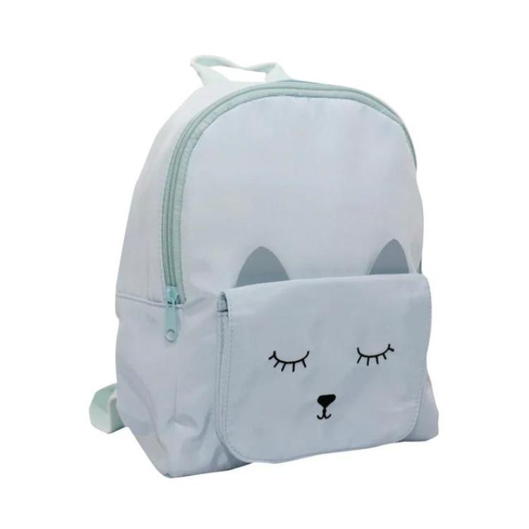 Children's backpack - Blue Mina cat - Yuko B.