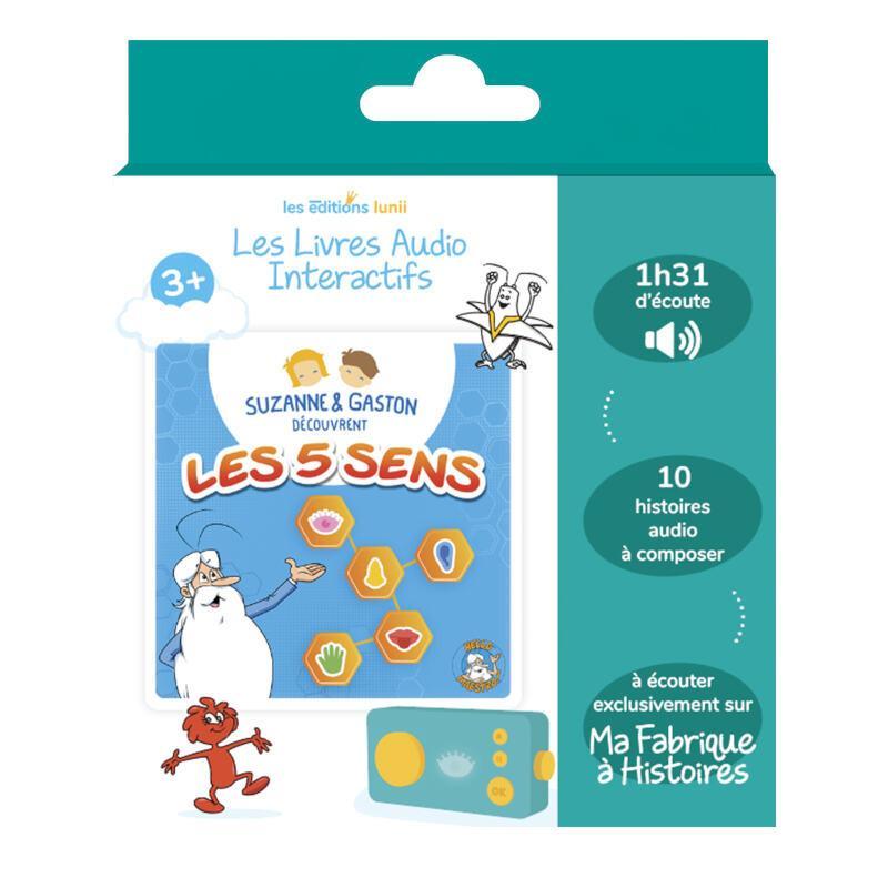 Audio book - Suzanne and Gaston discover the 5 senses - Lunii