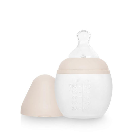 Biberon anti-colique en silicone BibRond 150 ml nude - Elhée