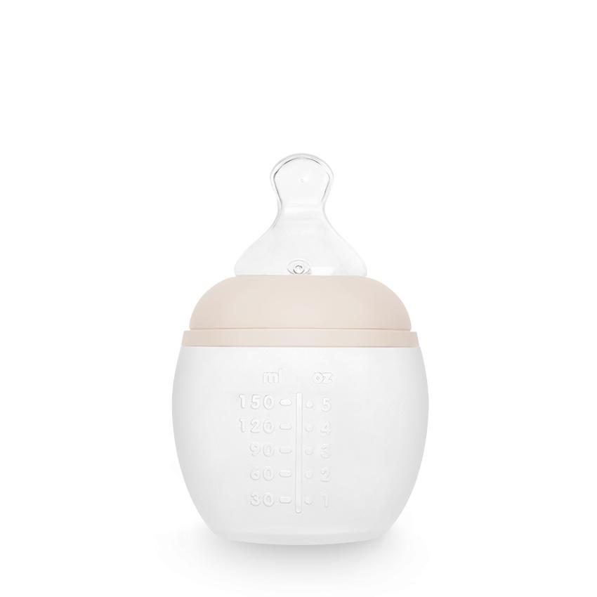 Biberon anti-colique en silicone BibRond 150 ml nude - Elhée