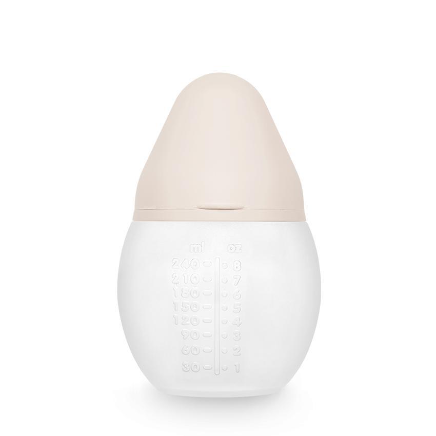 Biberon anti-colique en silicone BibRond 240 ml nude - Elhée