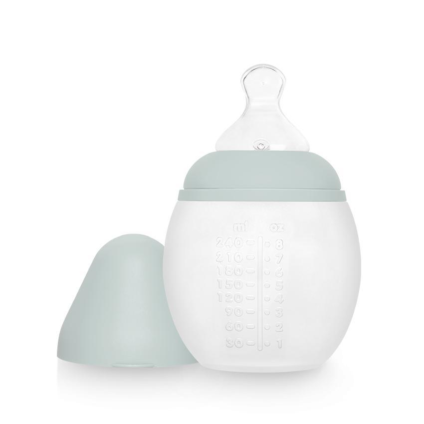 Biberon anti-colique en silicone BibRond 240 ml ivy green - Elhée