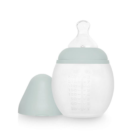 Biberon anti-colique en silicone BibRond 240 ml ivy green - Elhée