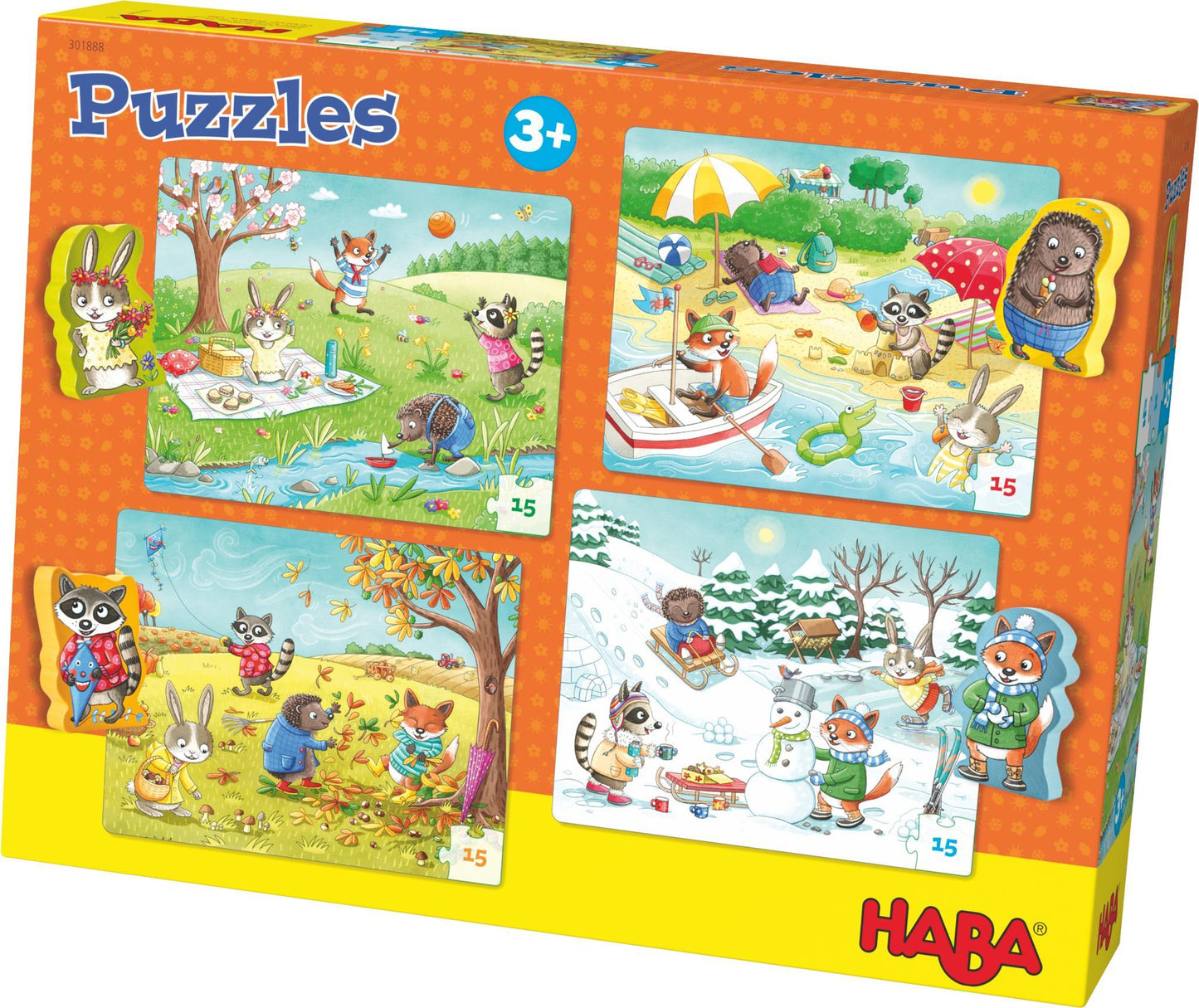 Puzzles 'Les saisons' - à partir de 3 ans