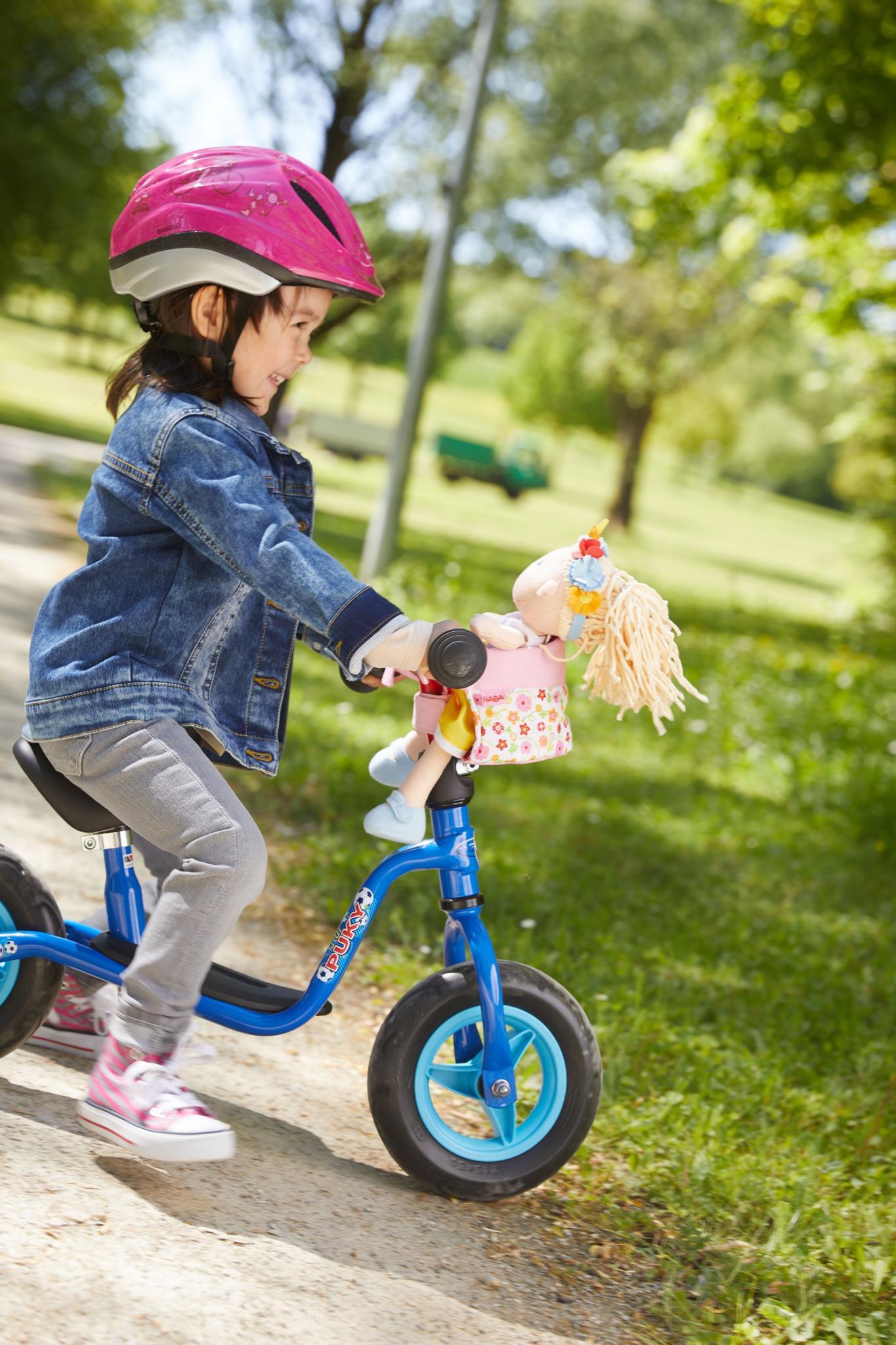 Siège vélo pour poupée Pré fleuri