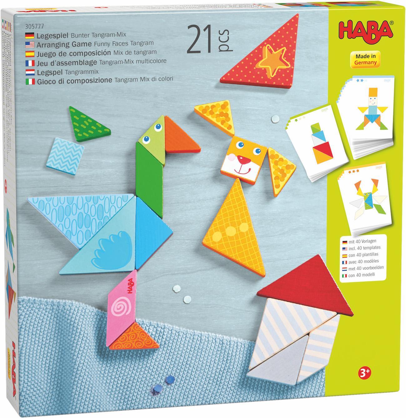 Jeu d?assemblage Tangram-Mix multicolore