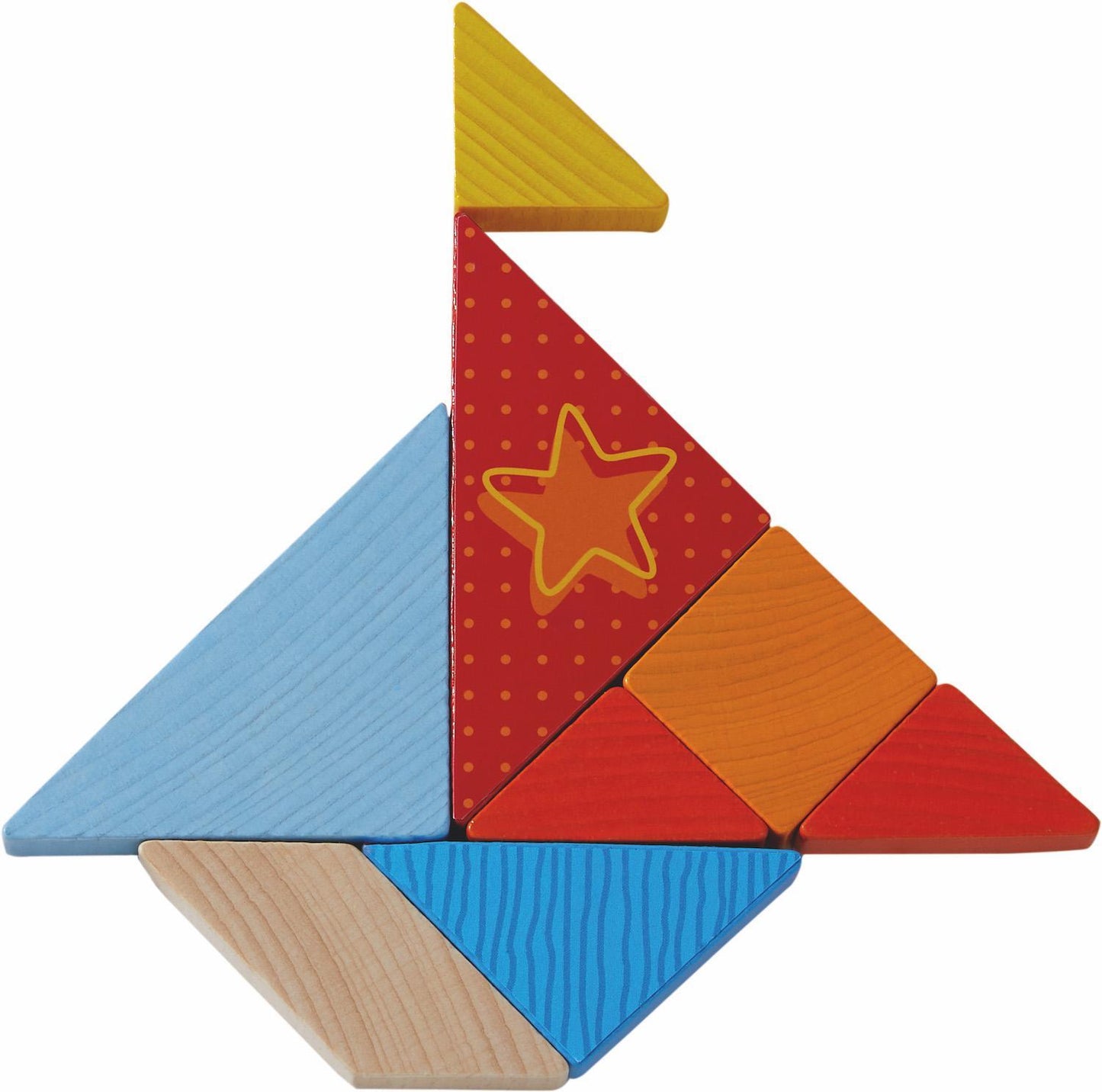 Jeu d?assemblage Tangram-Mix multicolore