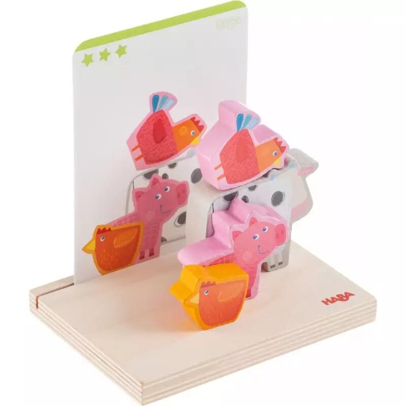 3D stacking game A la ferme - Haba