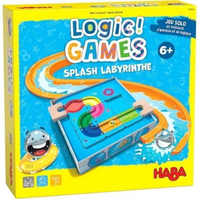 Logic Games - Jeu de société solo Splash labyrinthe - Version française - Haba