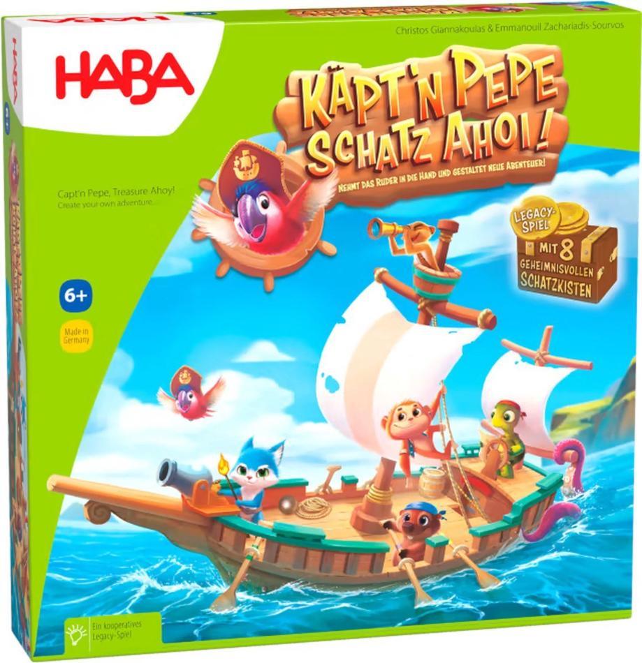 Jeu de société Captain Pépé, Trésor en vue dès 6 ans - Version néerlandophone - Haba