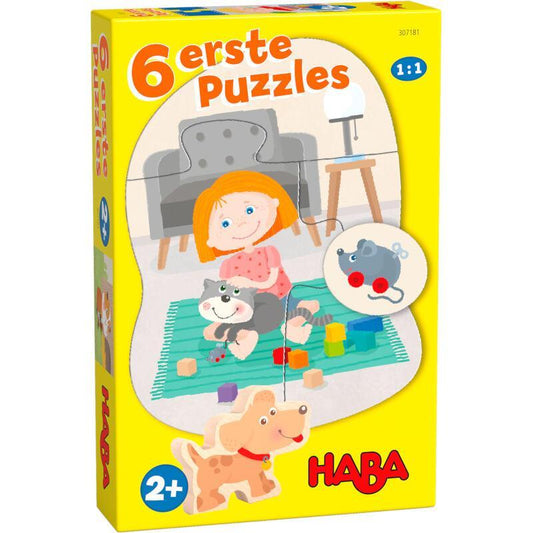 6 first jigsaw puzzles - Pets