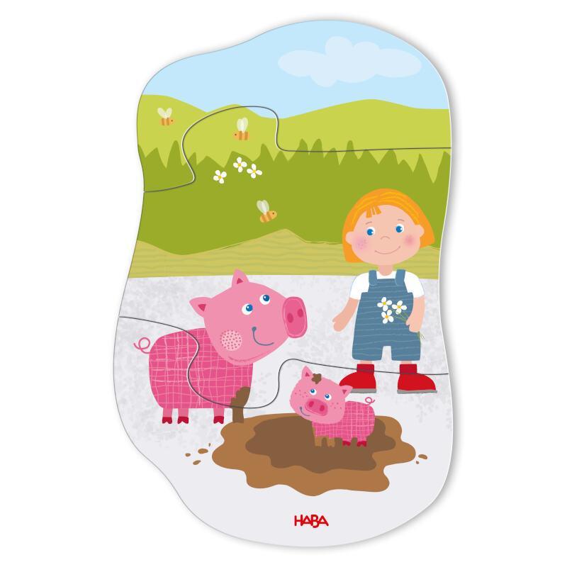 6 first jigsaw puzzles - Farm