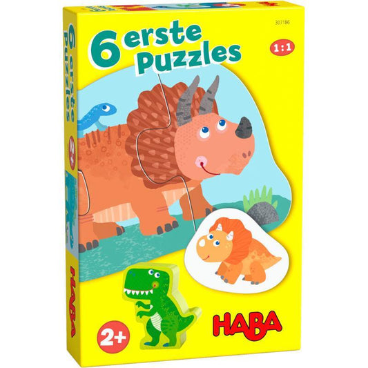 6 first jigsaw puzzles - Dinos