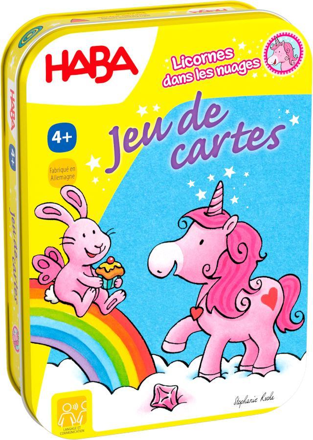 Jeu de cartes Licornes dans les nuages dès 4 ans - Version française - Haba