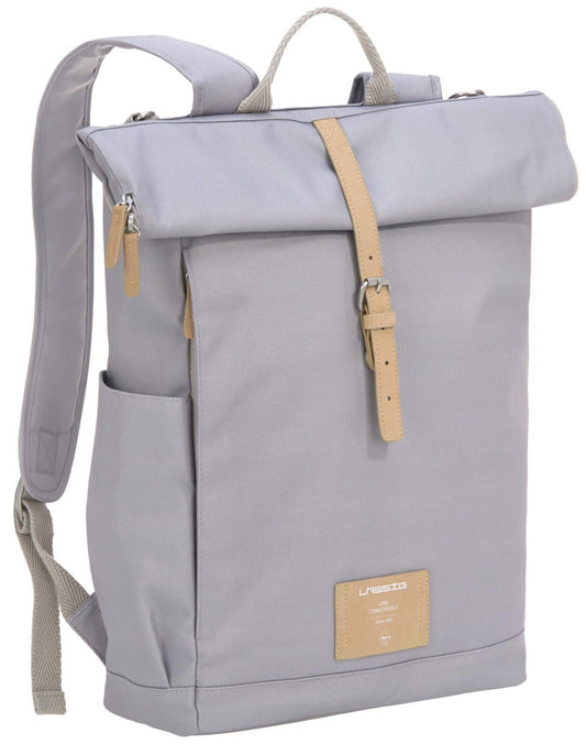 Sac à dos à langer Rolltop - gris