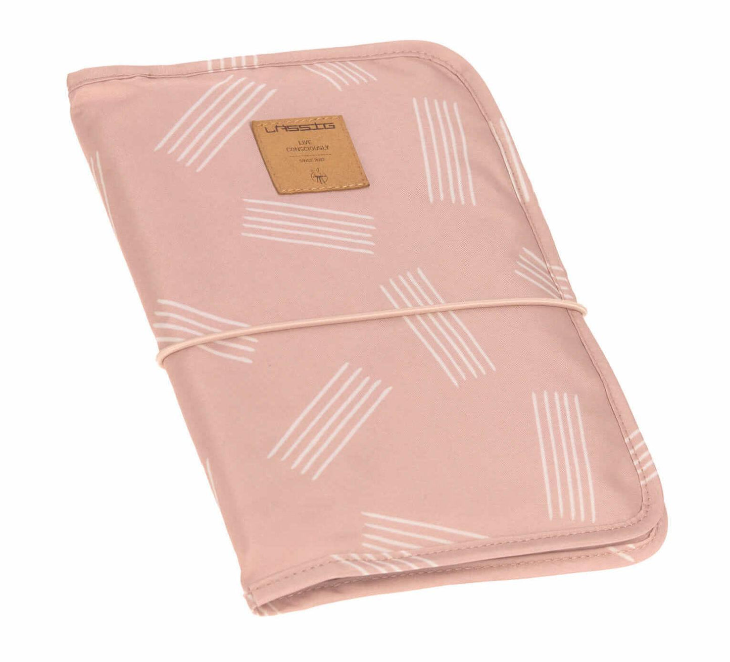 Pochette de change - Soft Stripes rose