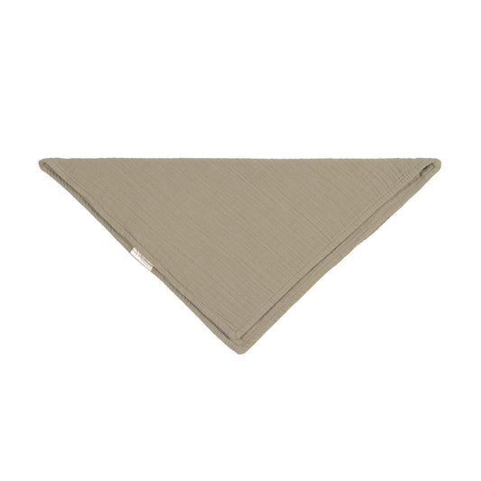 Bandana en mousseline de coton bio - Olive