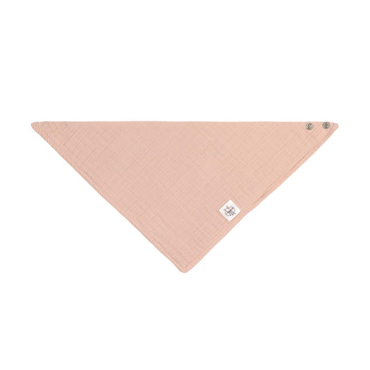 Bandana en mousseline de coton bio - Powder pink