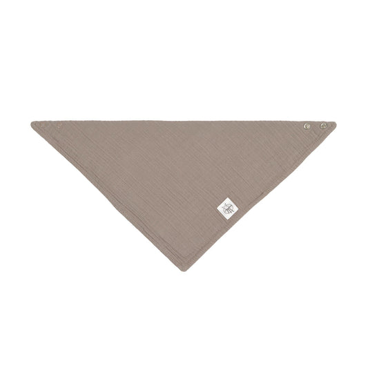 Bandana en mousseline de coton bio - Taupe