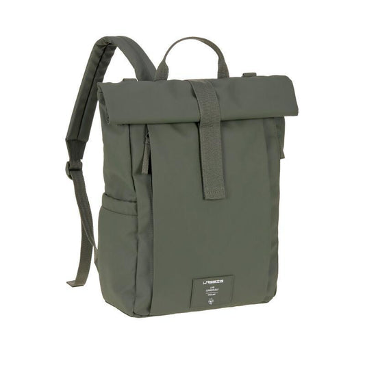 Rolltop Up changing backpack olive