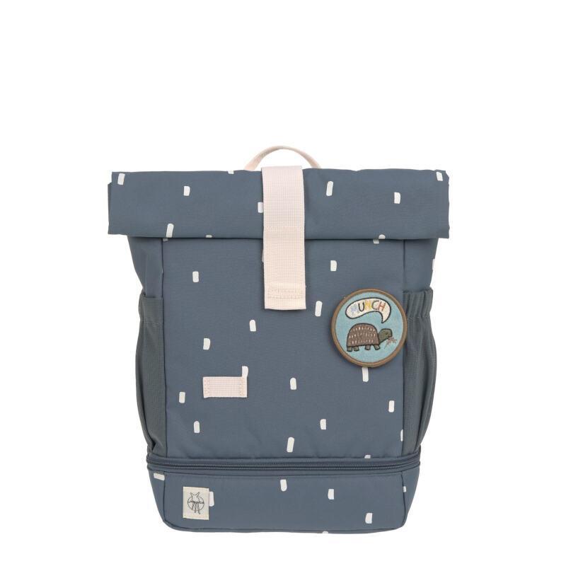 Mini Rolltop Backpack Happy Prints midnight blue - Laessig