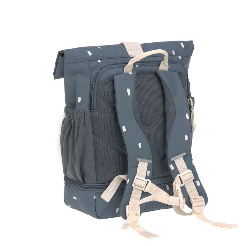 Mini Rolltop Backpack Happy Prints midnight blue - Laessig