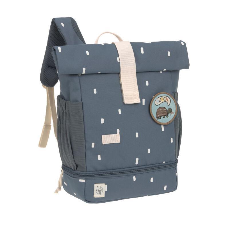 Mini Rolltop Backpack Happy Prints midnight blue - Laessig