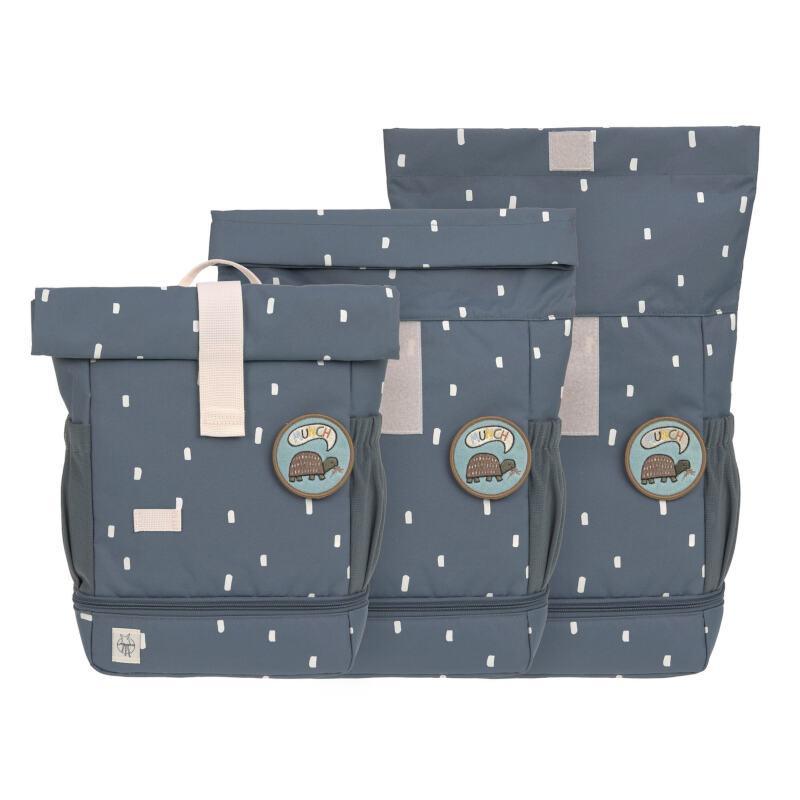 Mini Rolltop Backpack Happy Prints midnight blue - Laessig