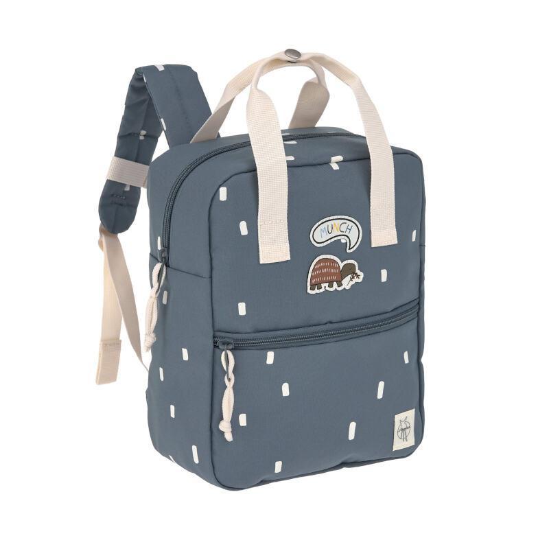 Mini Square Backpack Happy Prints midnight blue - Laessig