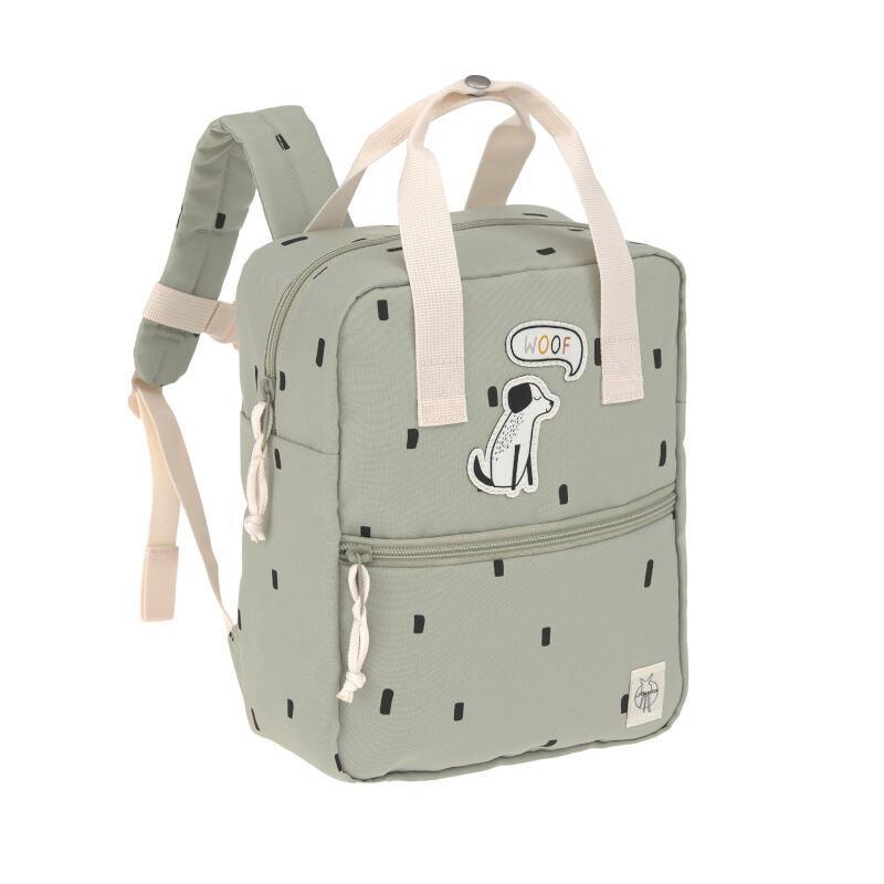 Mini Square Backpack Happy Prints light olive - Laessig