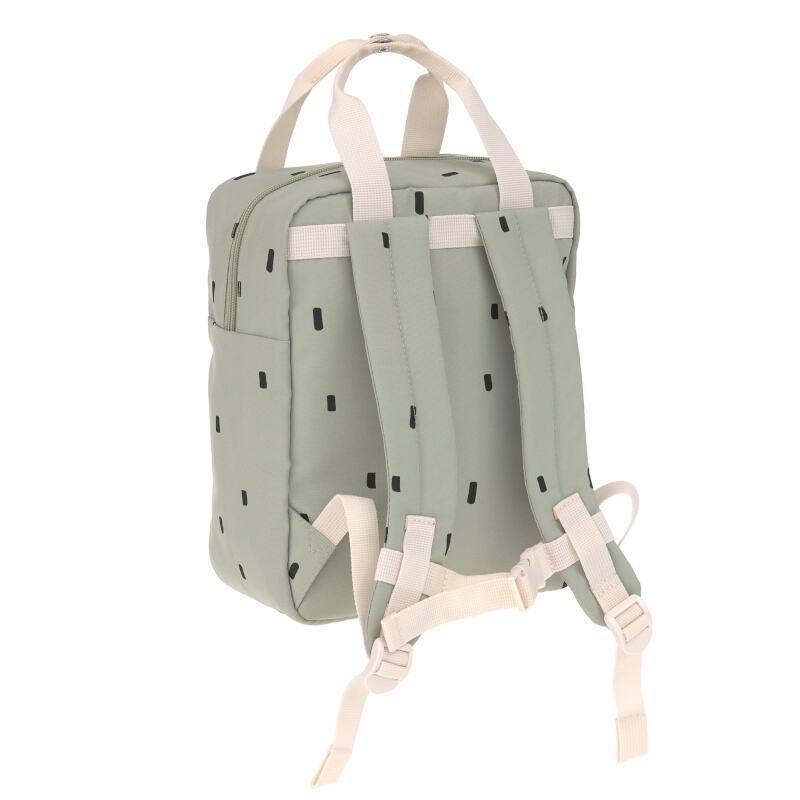 Mini Square Backpack Happy Prints light olive - Laessig