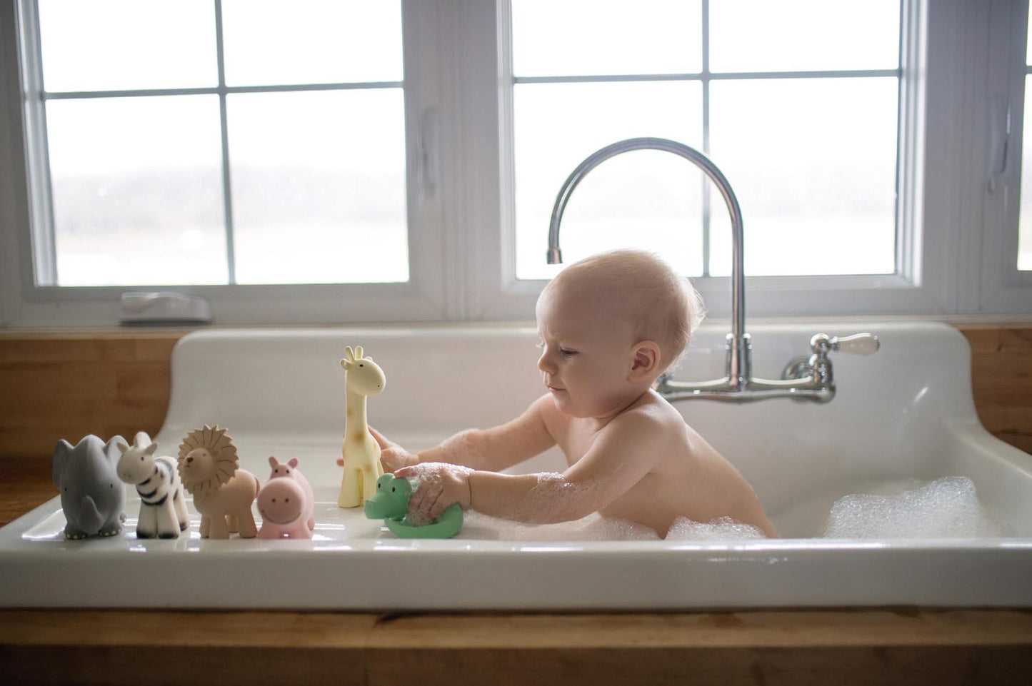 Jouet de dentition / de bain en caoutchouc naturel zèbre - Tikiri