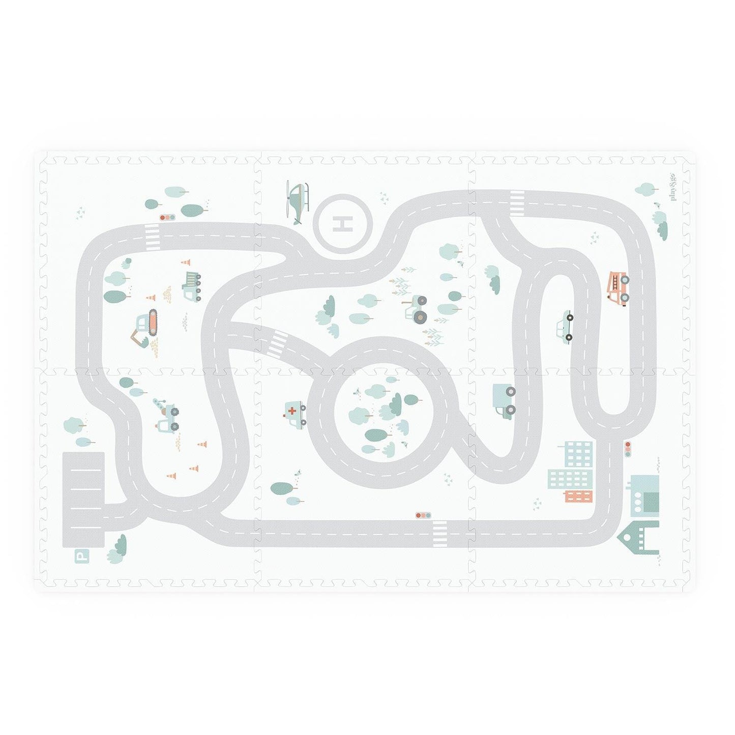 Tapis puzzle EEVAA - Route