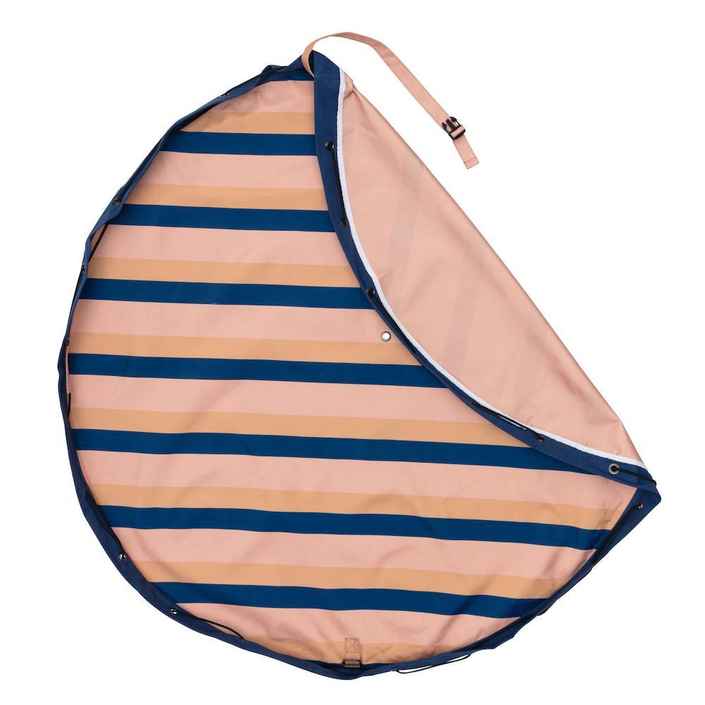 Sac de rangement/tapis de jeu Outdoor - Mokka Stripes