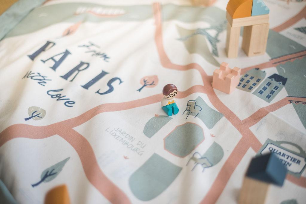 Sac à jouets et tapis de jeu - Paris Map