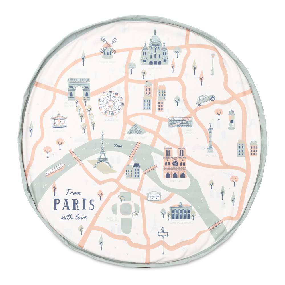 Sac à jouets et tapis de jeu - Paris Map