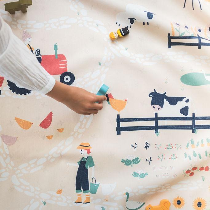 Sac à jouets et tapis de jeu - Print Farm