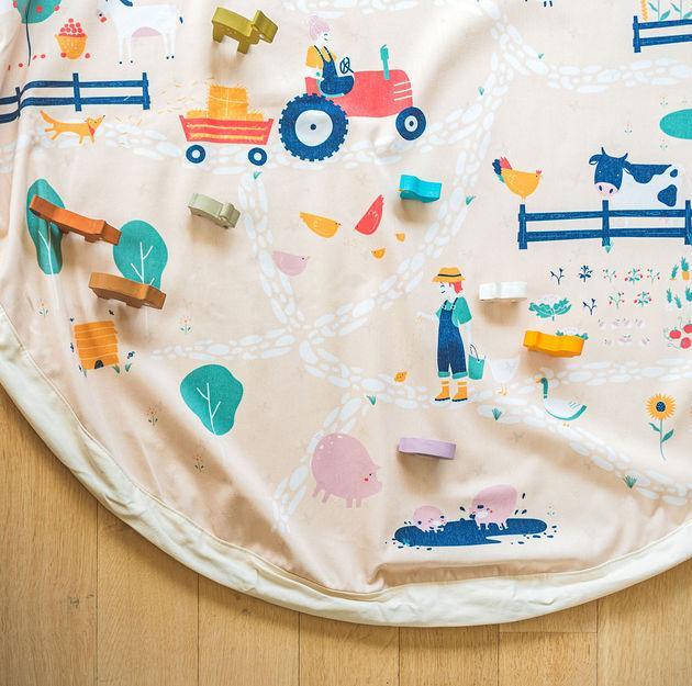 Sac à jouets et tapis de jeu - Print Farm