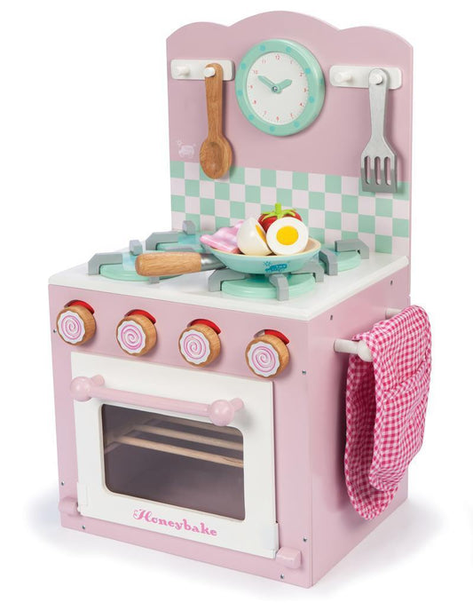 Cuisine pour enfants en bois - La cuisinière et four rose - Le Toy Van