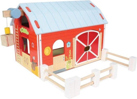 Jouet grange rouge en bois - Le Toy Van