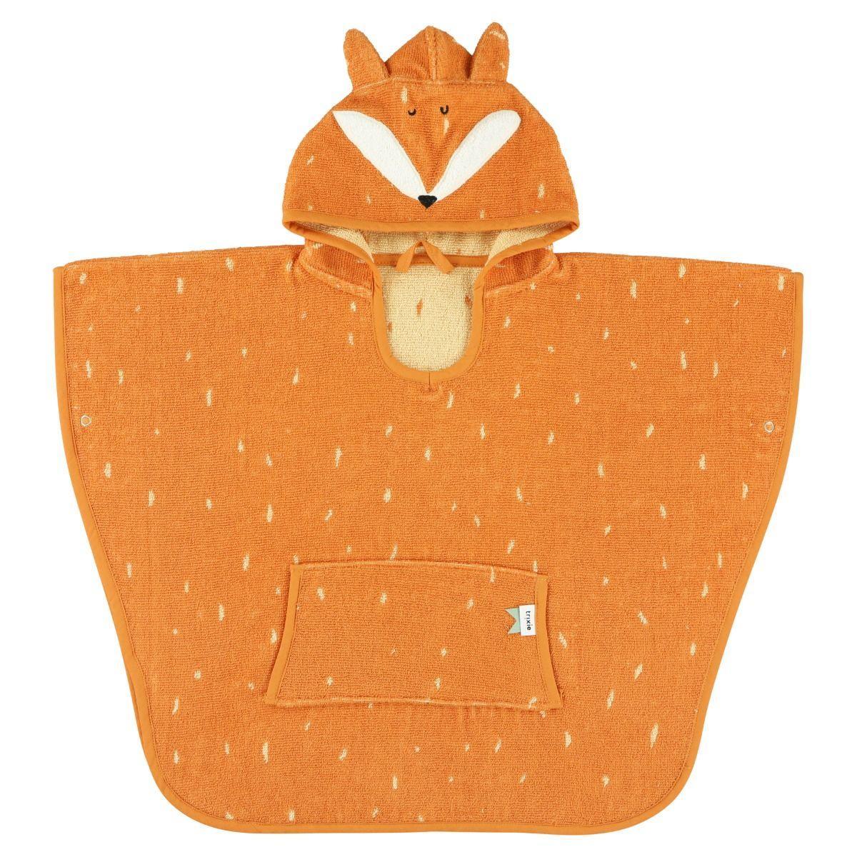 Mr. Fox Organic Cotton Hooded Bath Poncho - Trixie 2-4 Years