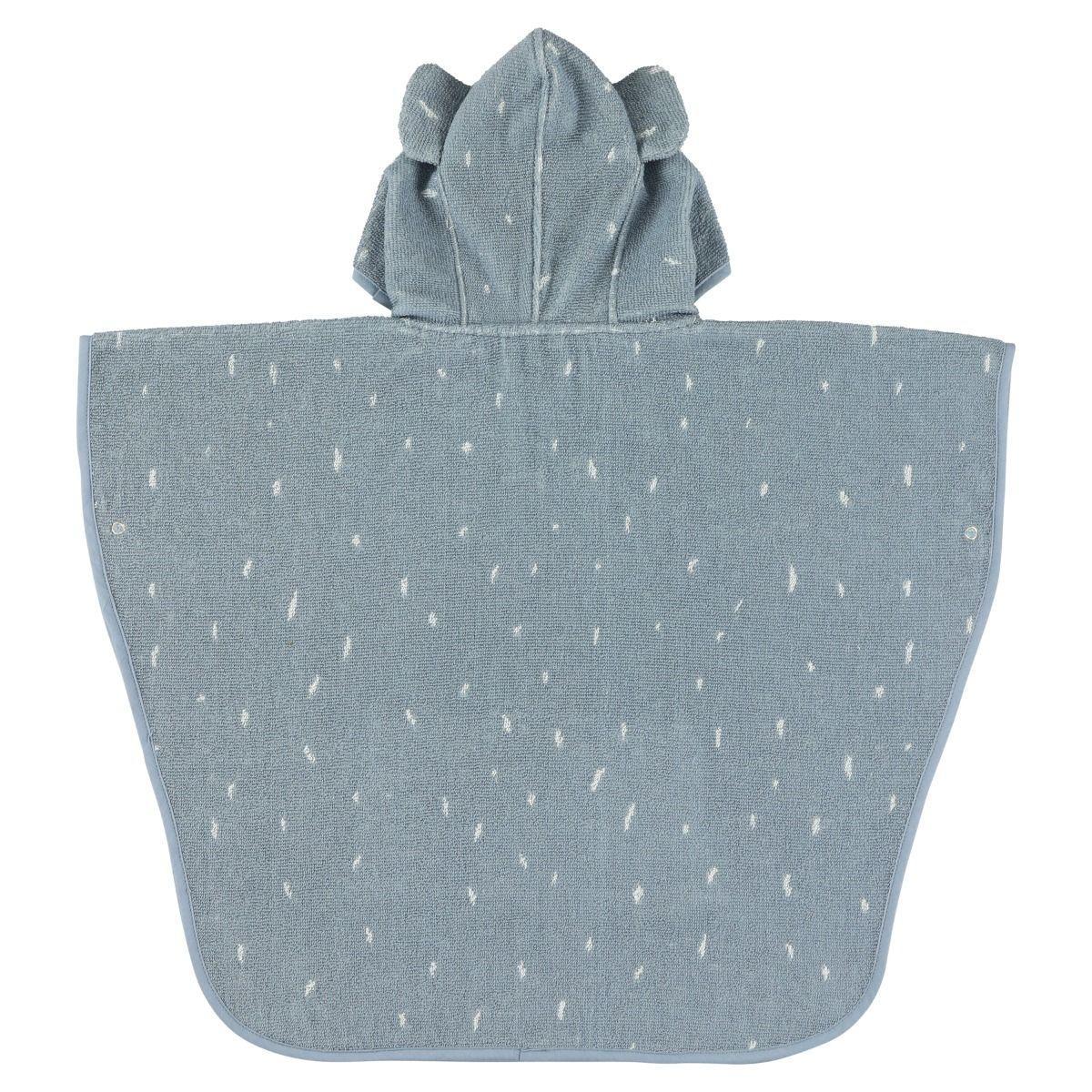 Mrs. Elephant Blue Bath Poncho by Trixie - Organic Cotton - Ages 2-4