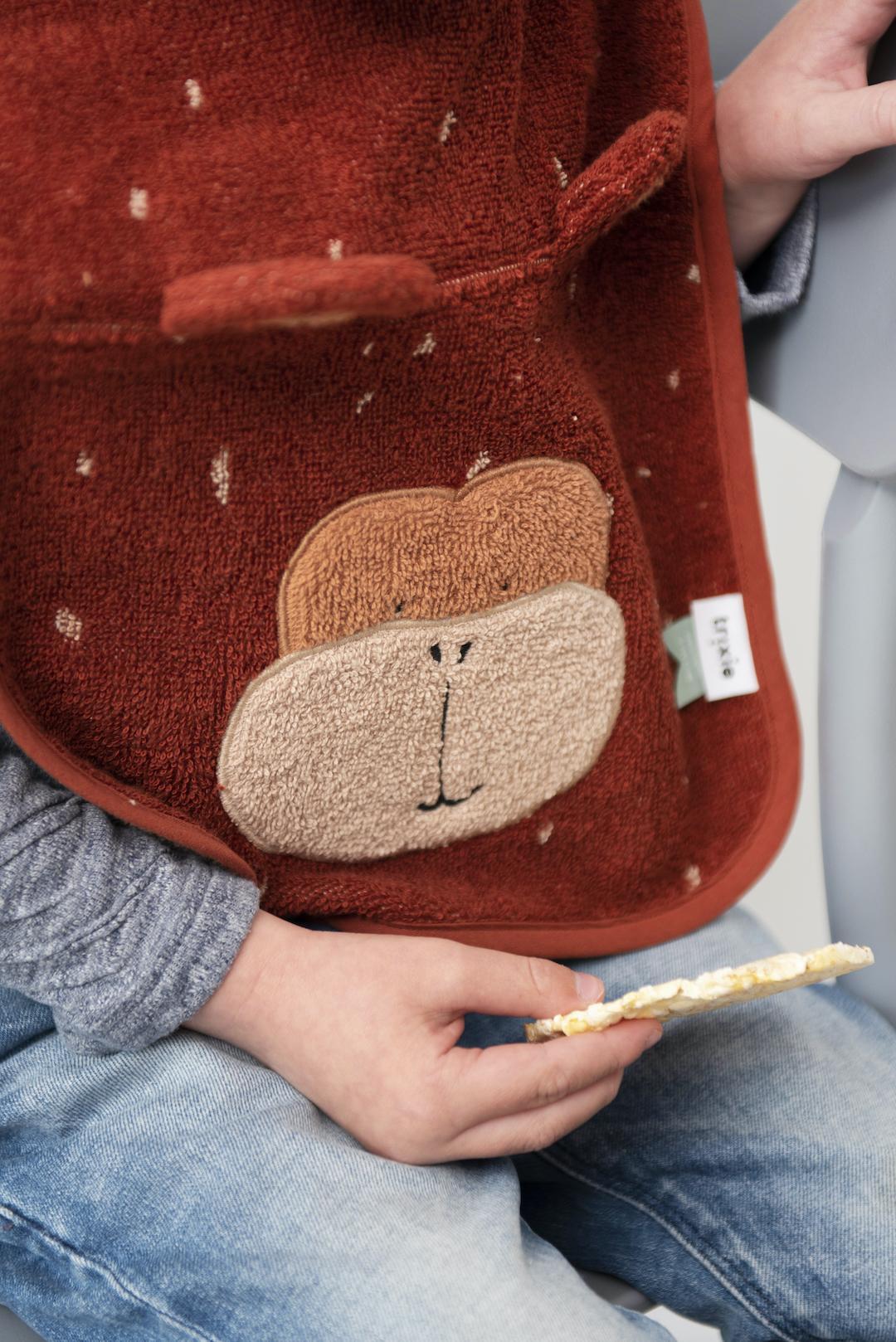 Bavoir - Mr. Monkey by Trixie - Organic Cotton - 44 x 26 cm