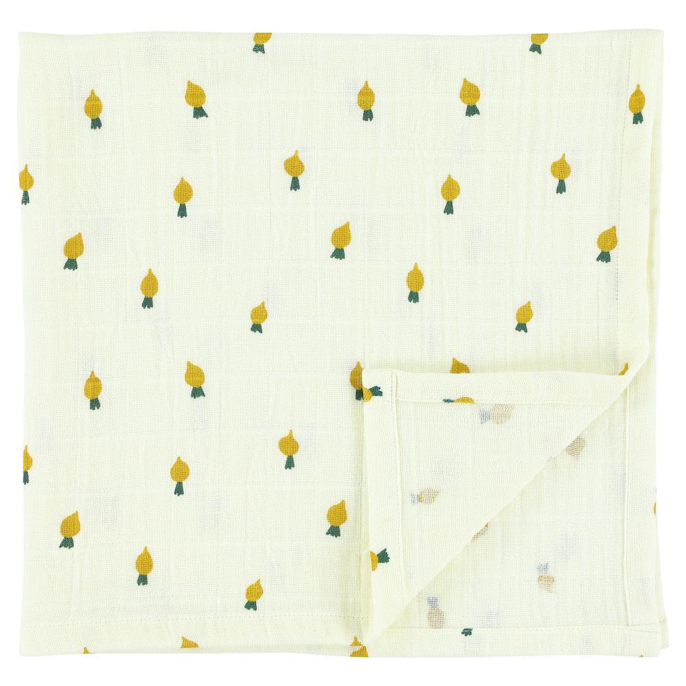 Set of 3 Organic Cotton Muslin Swaddles - Tiny Turnip by Trixie